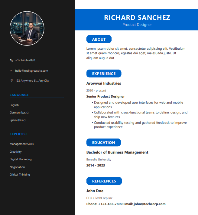 ToolsMaverick resume Teamplete2